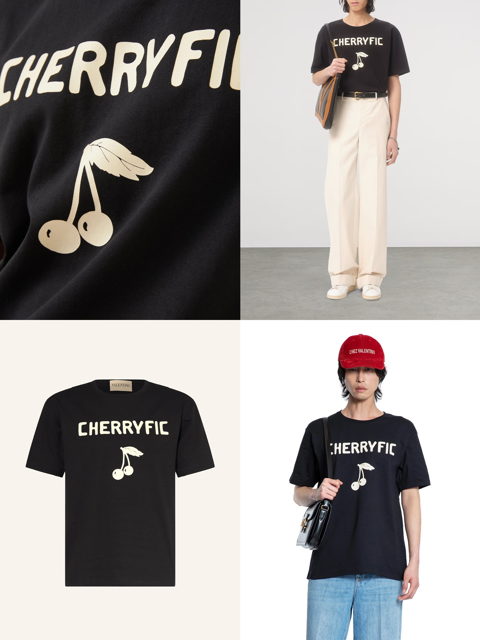 발렌티노 체리피크(CHERRYFIC) 체리 그래픽 반소매 티셔츠