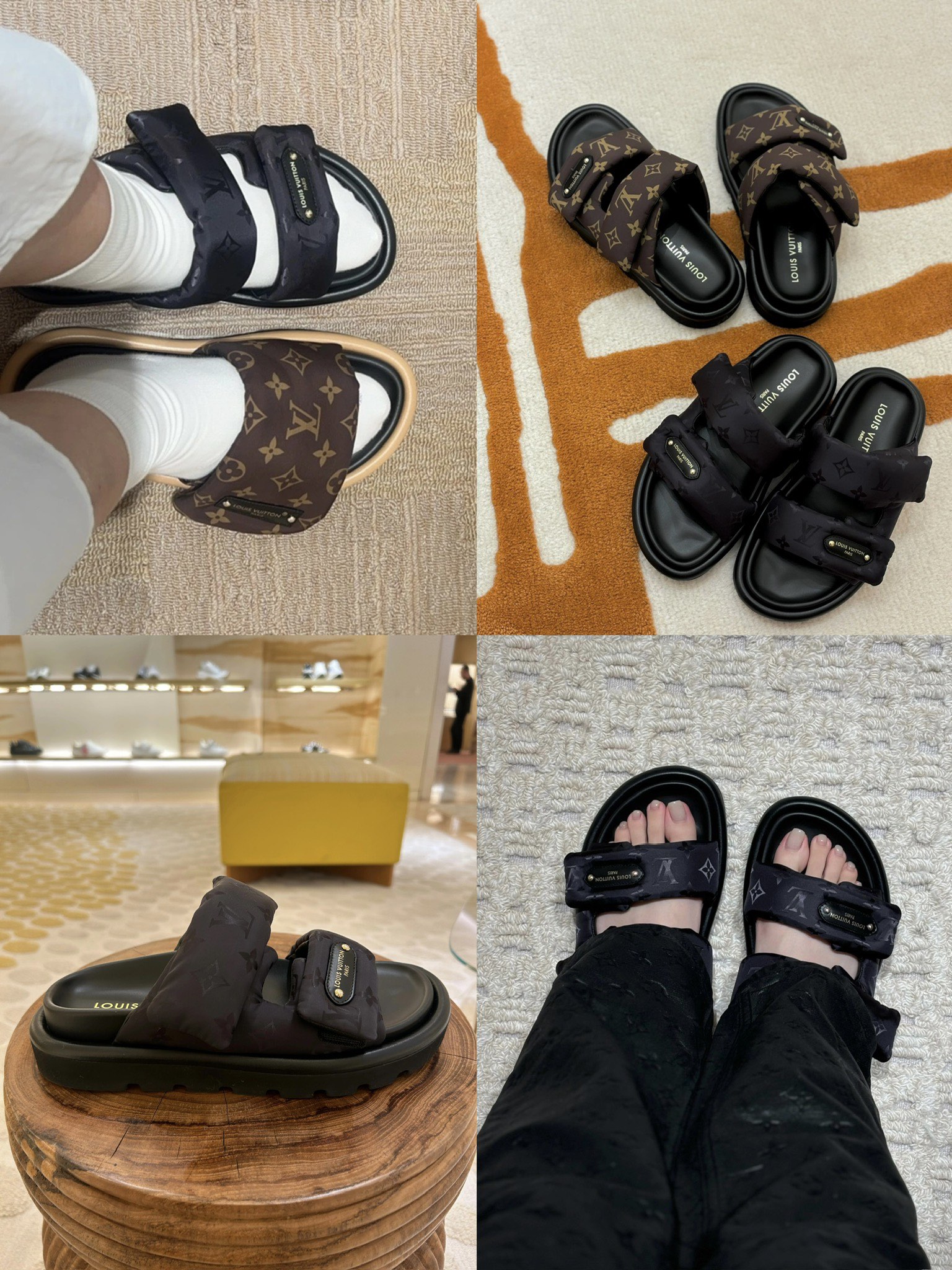 루이 비통 필로우 컴포트 뮬 샌들