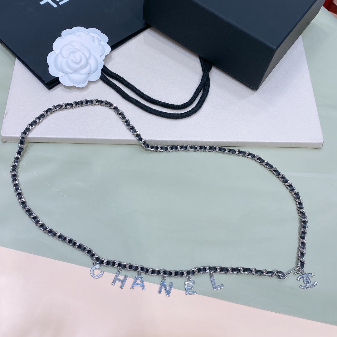 샤넬 CHANEL 레터 로고 CC 체인 벨트
