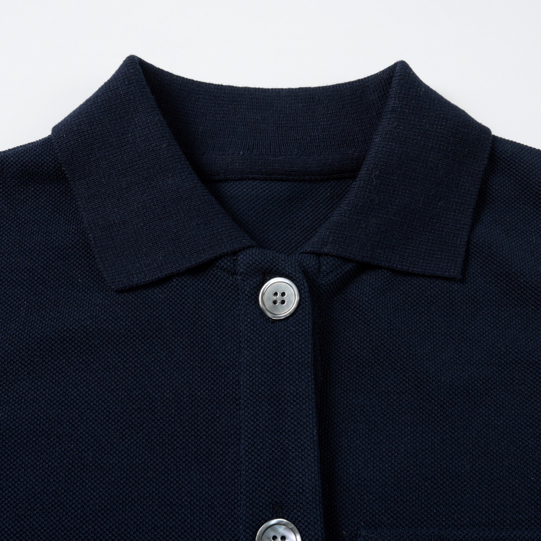 톰 브라운 RWB 트리컬러 스트라이프 피케 버튼업 베스트