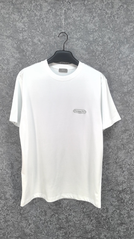 디올 Christian Dior Paris 로고 패치 반팔 티셔츠