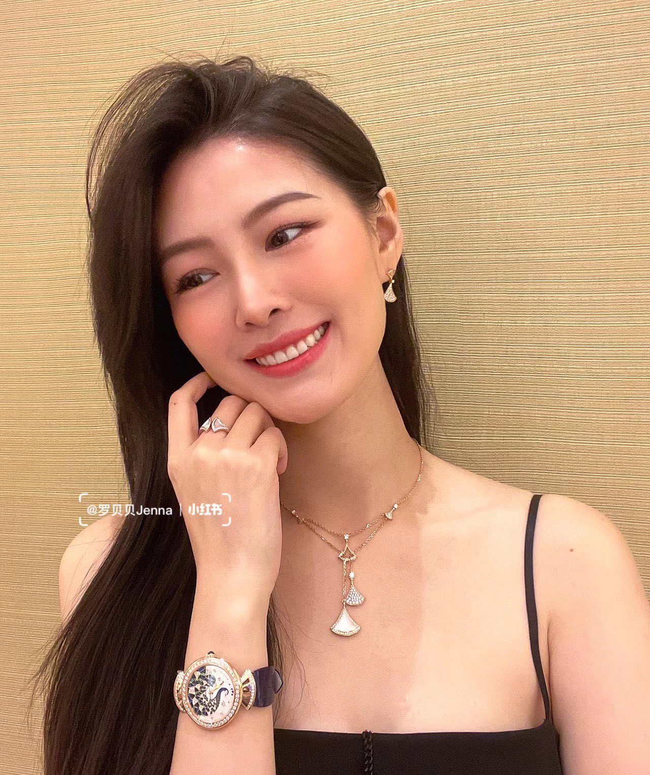 불가리 디바스 드림 팬 모티프 주얼리 세트 및 디바스 드림 워치