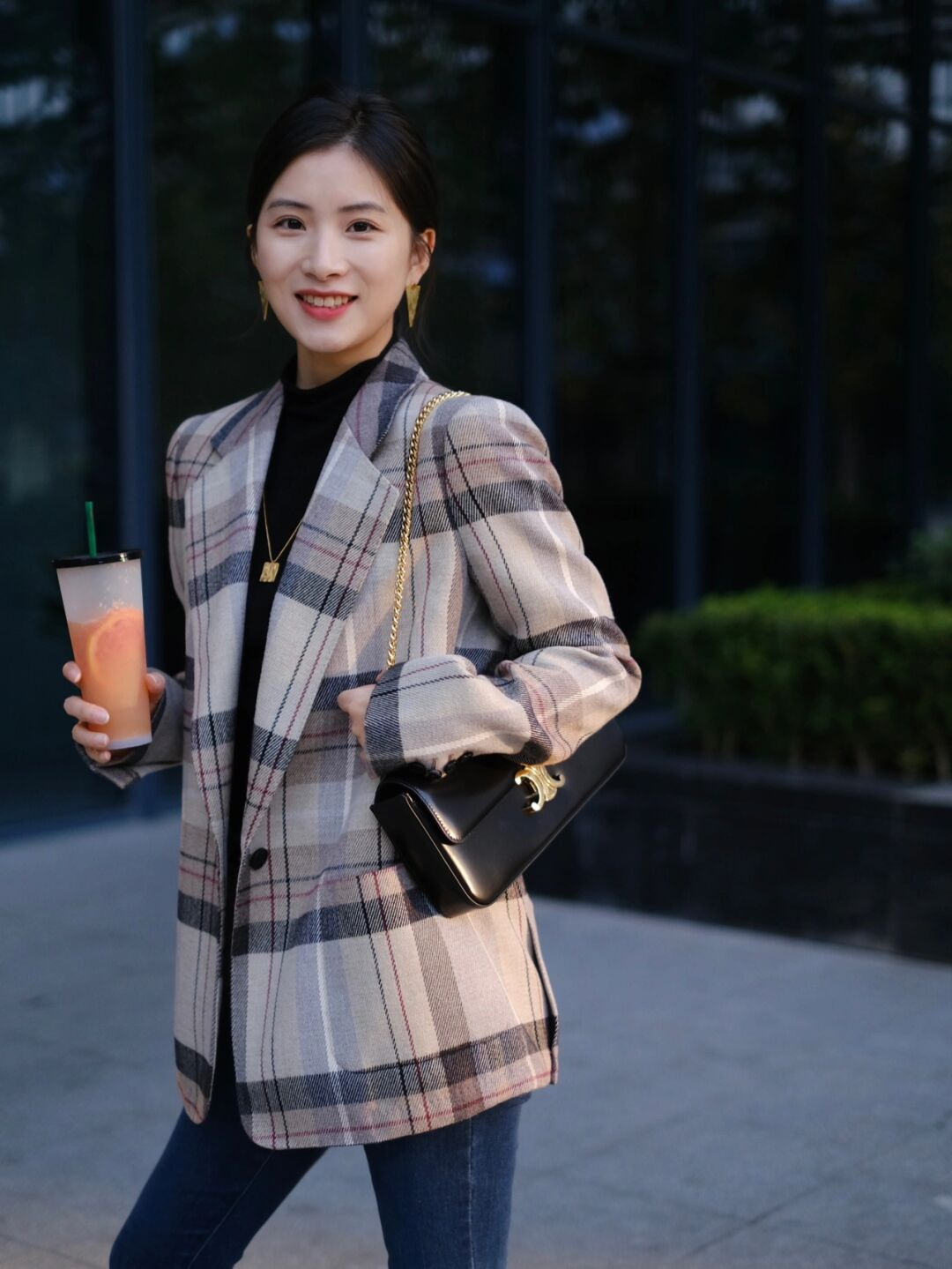 셀린느 트리오페 체인 숄더백