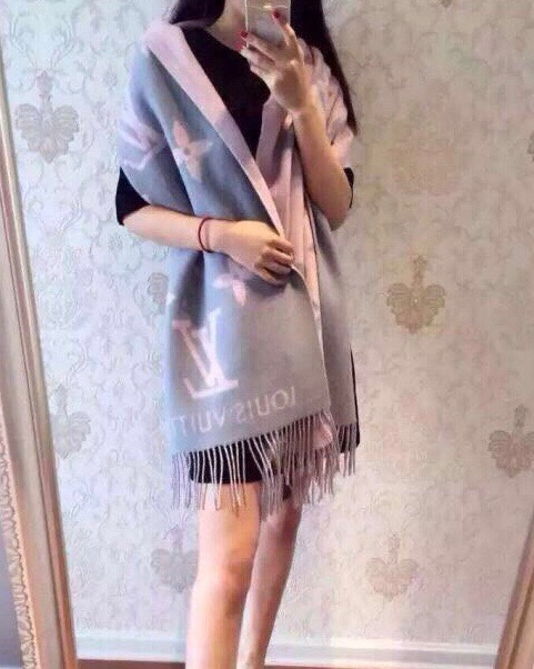 루이비통 모노그램 자이언트 리버시블 프린지 롱 스카프