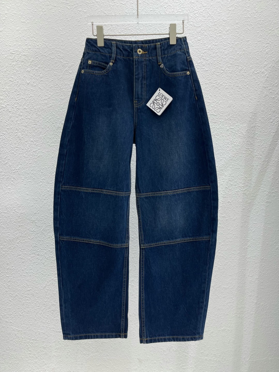 로에베 커브드(벌룬) 레그 패널 데님 진