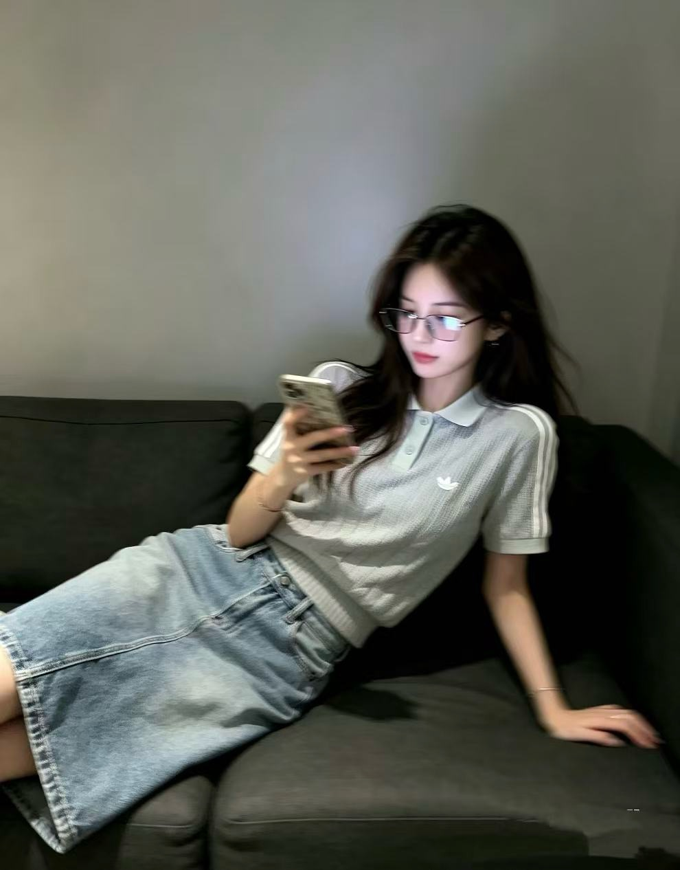 아디다스 오리지널스 트레포일 3-스트라이프 반팔 폴로 셔츠