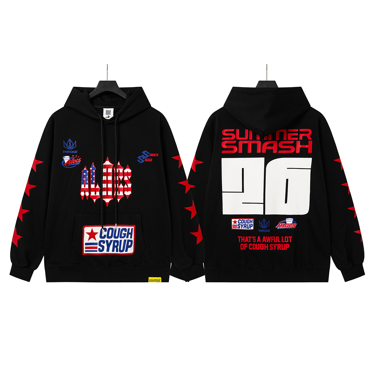 댓츠 언 어풀 롯 오브 코프 시럽 서머 스매시 96 그래픽 후드 스웨트셔츠
