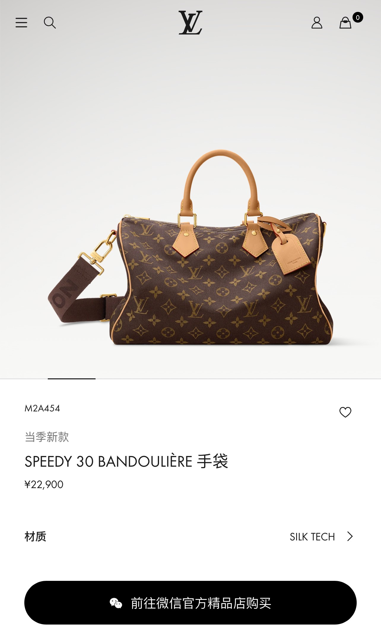 루이 비통 스피디 30 반둘리에