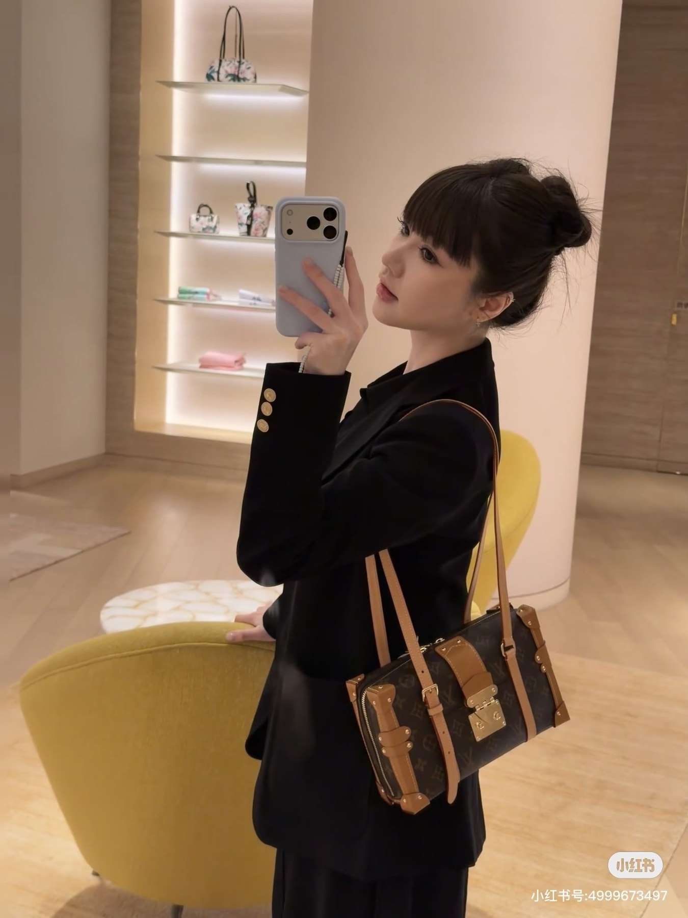 루이 비통 스피디 트렁크 20 모노그램 캔버스 핸드백