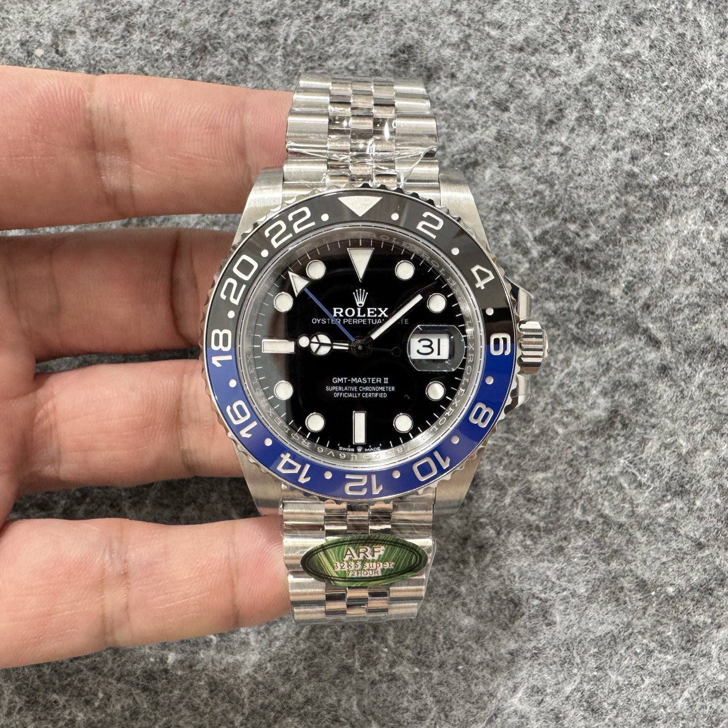 롤렉스 GMT-마스터 II 126710BLNR '배트맨'