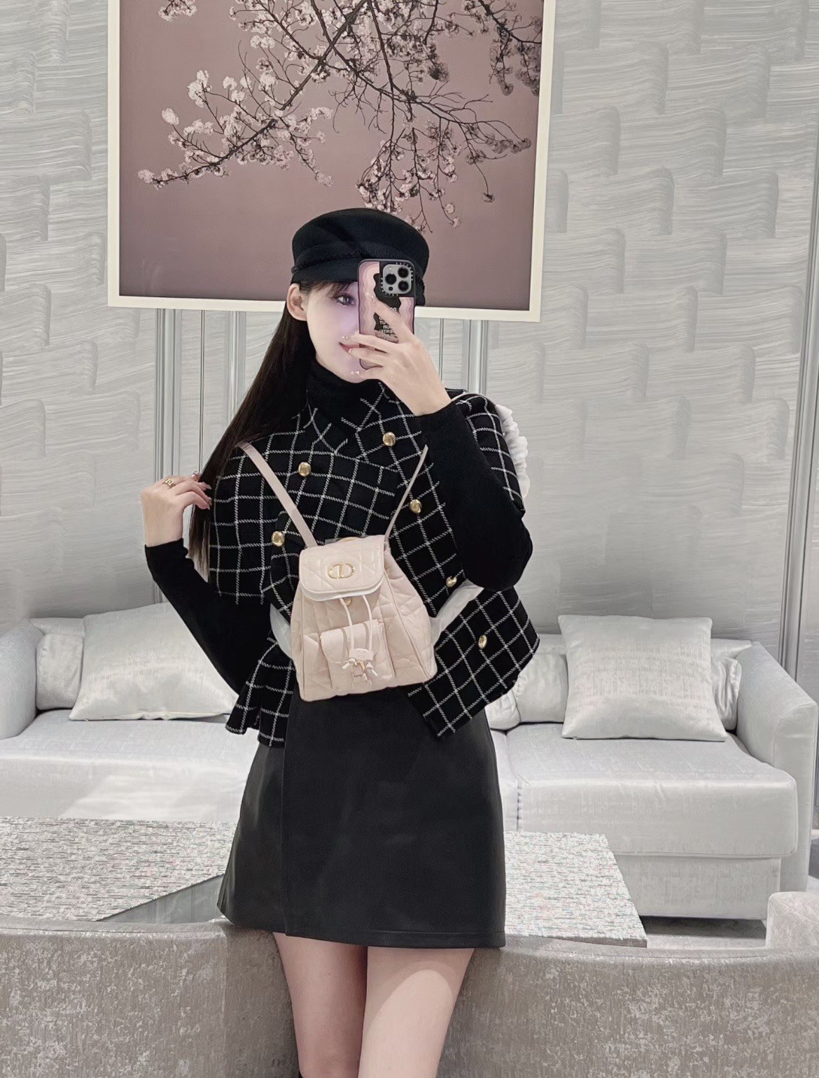 디올 디올 카로 미니 백팩