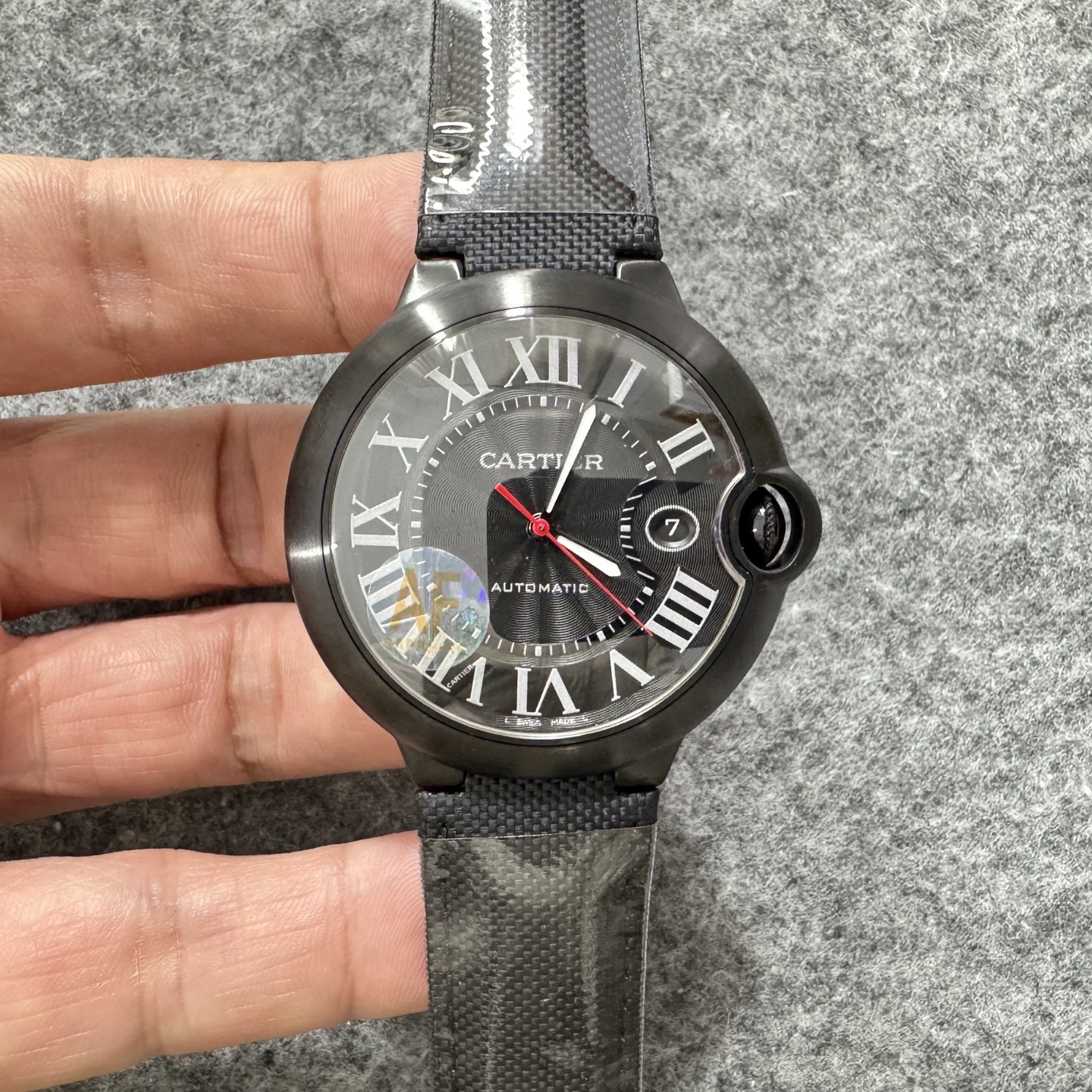 까르띠에 발롱 블루 드 까르띠에 42mm 오토매틱 블랙 PVD 스타일