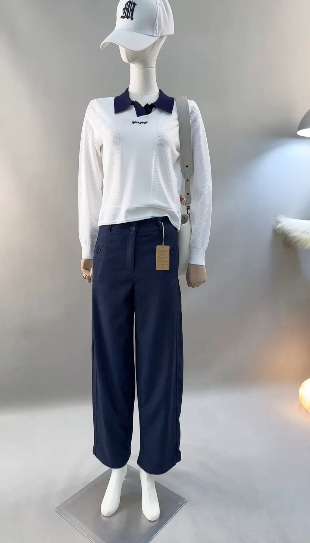 아페쎄(A.P.C.) 여성 하이웨이스트 와이드 배기 팬츠