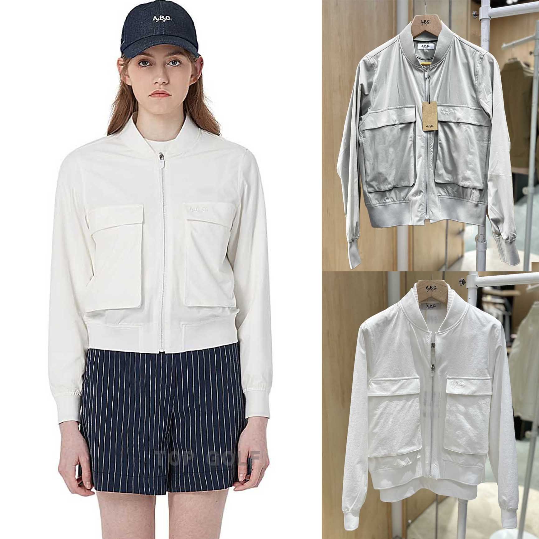 아페쎄(A.P.C.) 여성 투포켓 집업 봄버 재킷