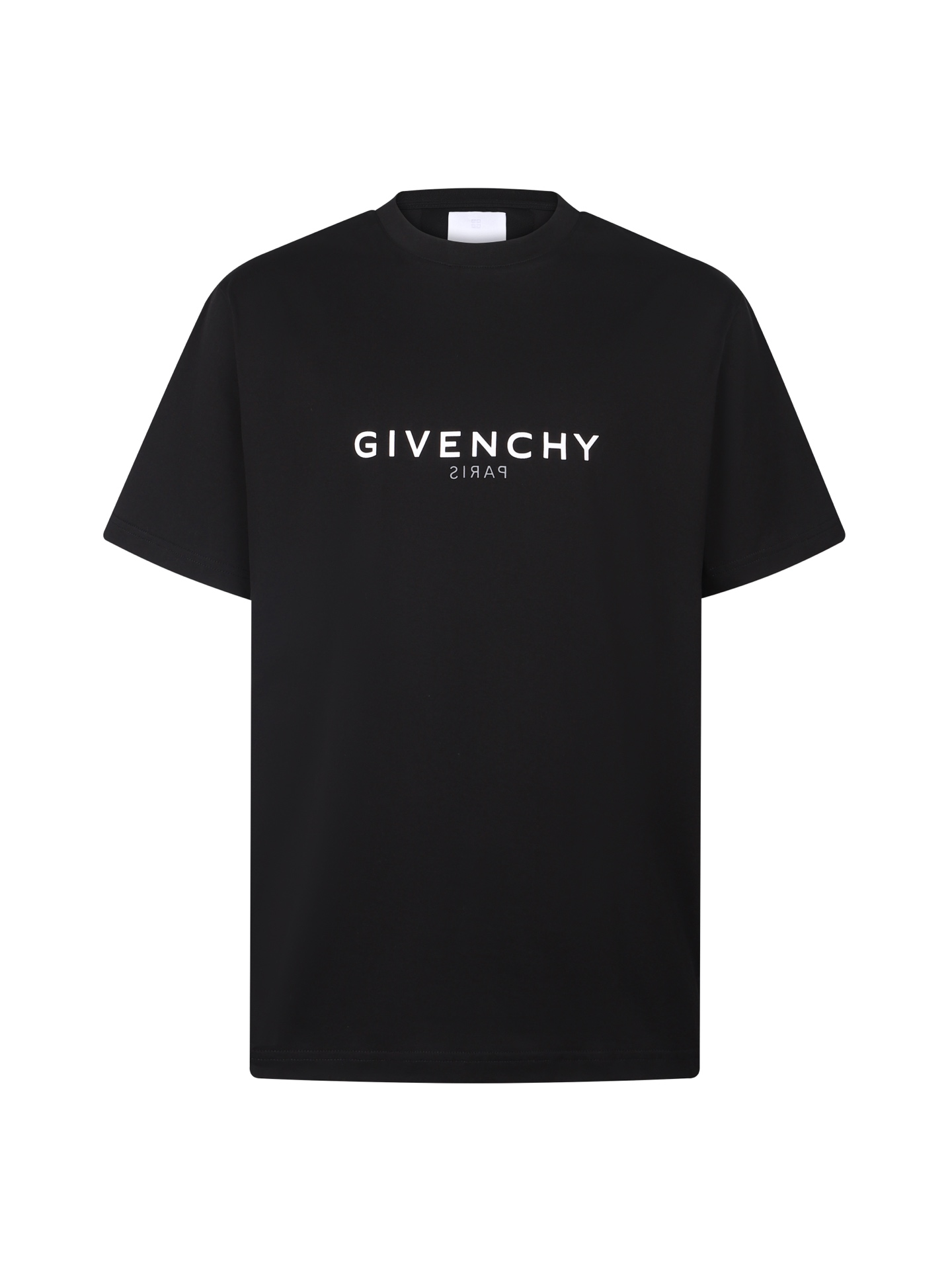 지방시 더블 레이어드 GIVENCHY PARIS 로고 프린트 반팔 티셔츠