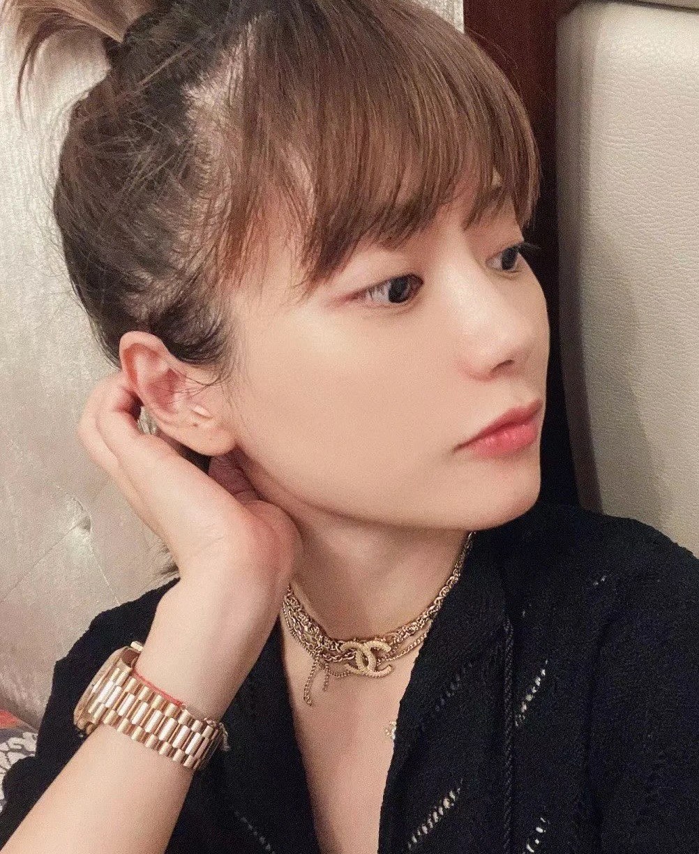 샤넬 CC 로고 레이어드 체인 태슬 초커 네크리스